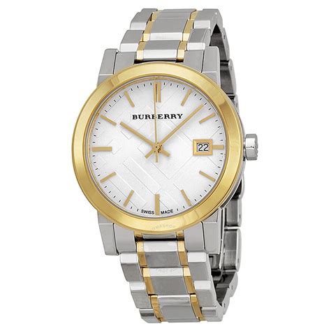 gold burberry watch women's|beautiful silver gold Burberry watch.